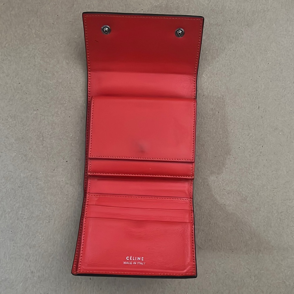 Celine Trifold Grained Wallet - Picture 8 of 15